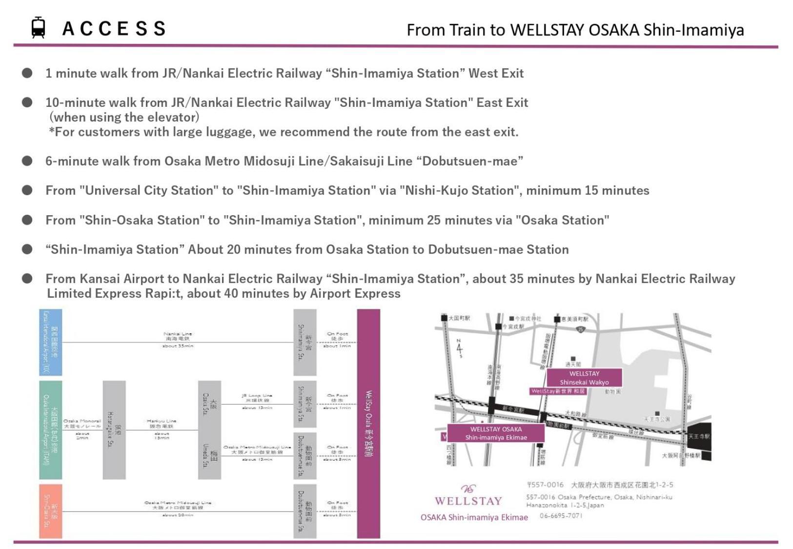 Wellstay Shinimamiya Station * Ōsaka